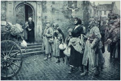 Scene in a Belgian town, 1915