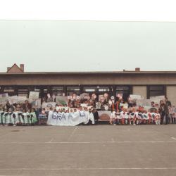 Lichterveldse kinderen zetten verkeersovertreders op de bon, Lichtervelde, 24 maart 1995