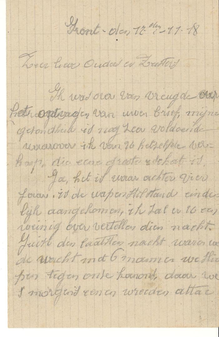 Oorlogsbrieven Maurice Vandenbussche (deel 1), Oostnieuwkerke