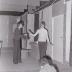 Foto's tijdens repetitie toneelvereniging Kunst na Arbeid (KNA), Moorslede maart 1975