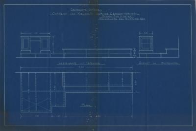 Ontwerp van meubels voor de gemeenteschool in Staden, Roeselare, 13 januari 1930