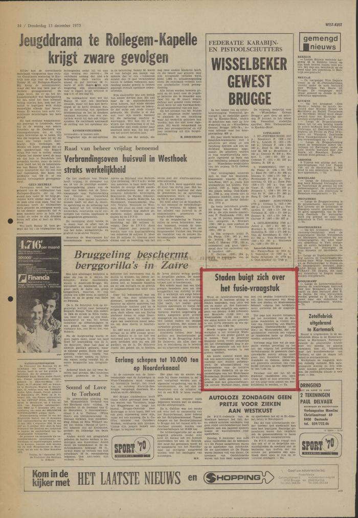 Het Laatste Nieuws, 13 december 1973