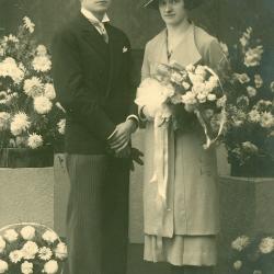 Huwelijksfoto Michel Vandenbussche en Antoinette Vandewalle