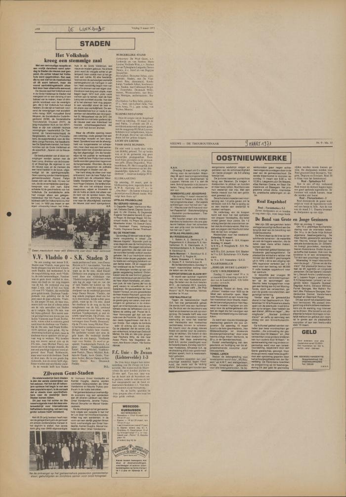 De Weekbode, 9 maart 1973