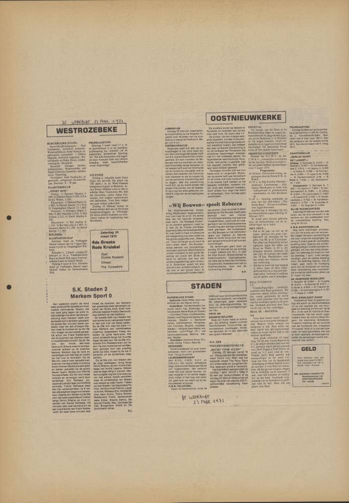 De Weekbode, 23 februari 1973