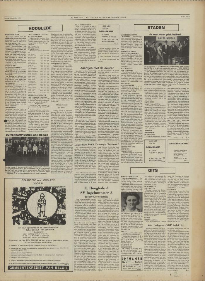 De Weekbode, 15 december 1972
