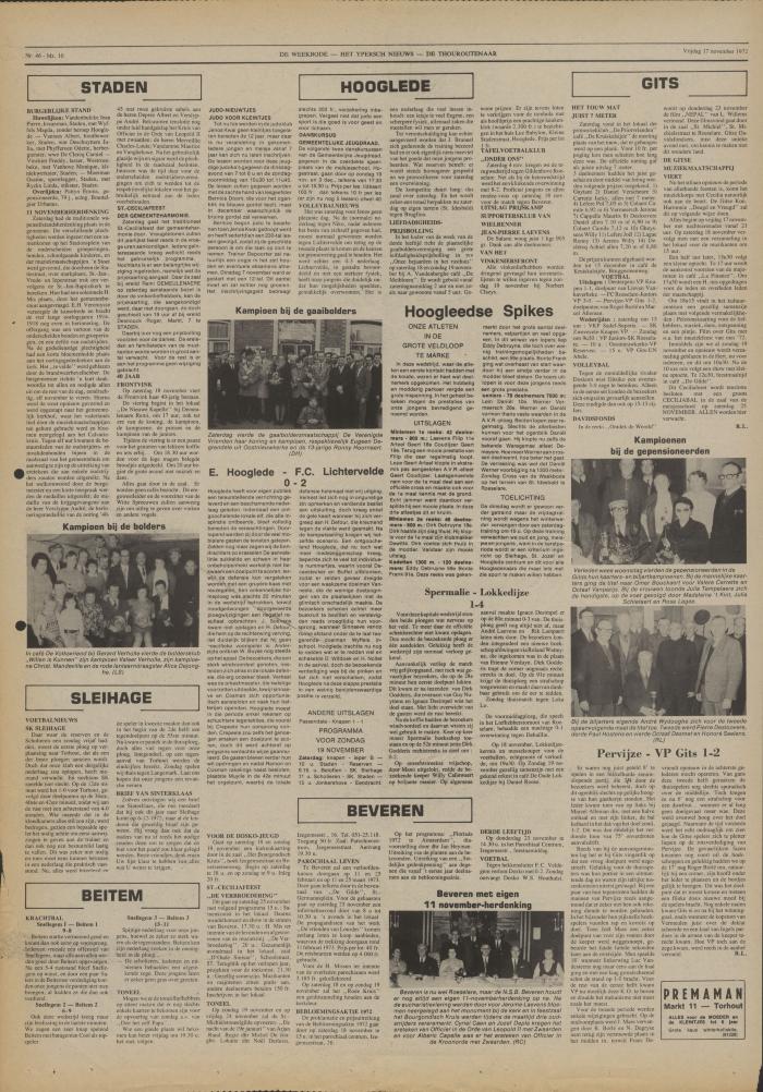 De Weekbode, 17 november 1972