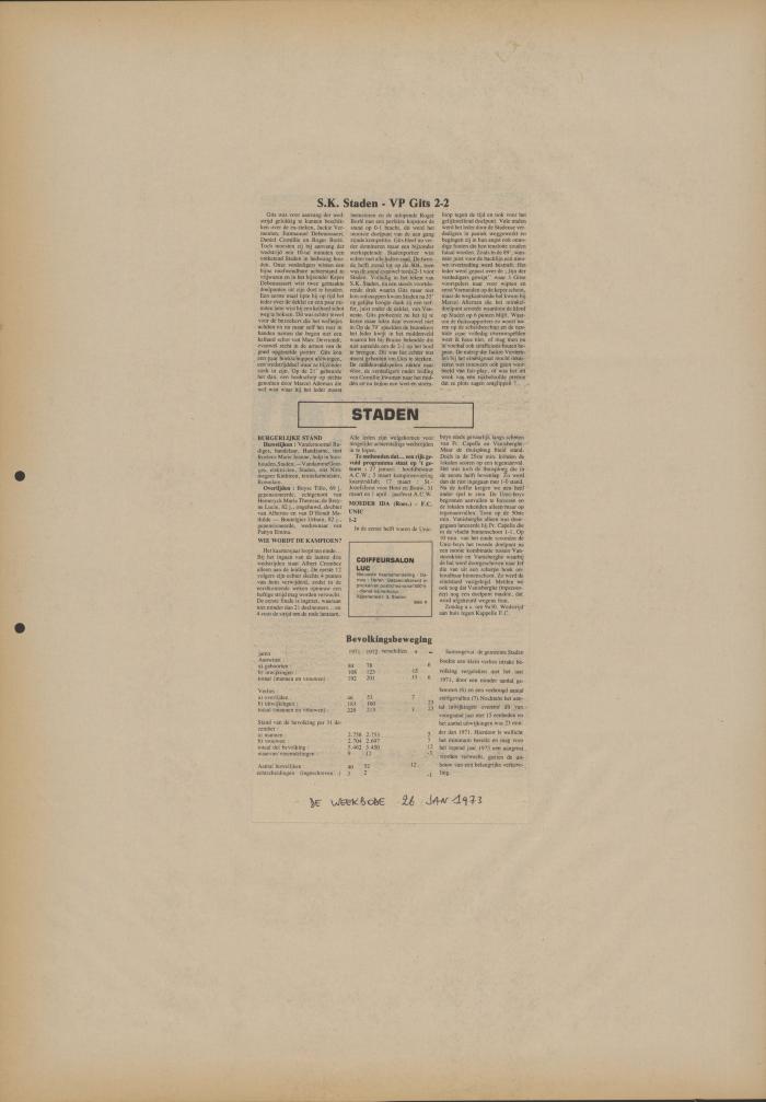 De Weekbode, 26 januari 1973
