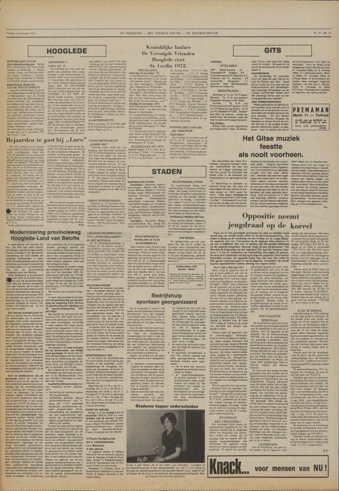 De Weekbode, 14 november 1972