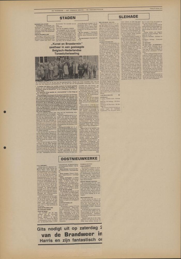 De Weekbode, 20 oktober 1972