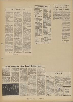 De Weekbode, 2 juni 1972
De Weekbode, 9 juni 1972
Het Nieuwsblad, 13 juni 1972
De Weekbode, 16 juni 1972