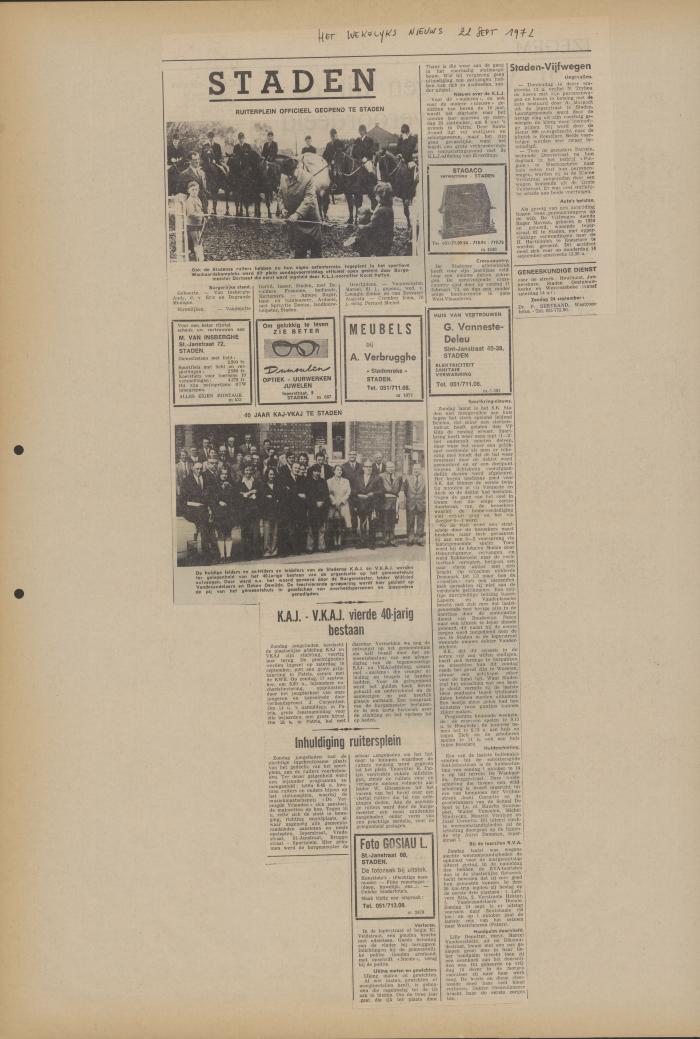 Het Wekelijks Nieuws, 22 september 1972