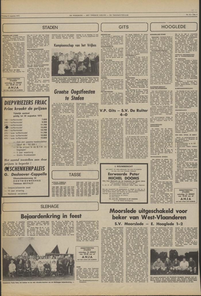 De Weekbode, 11 augustus 1972