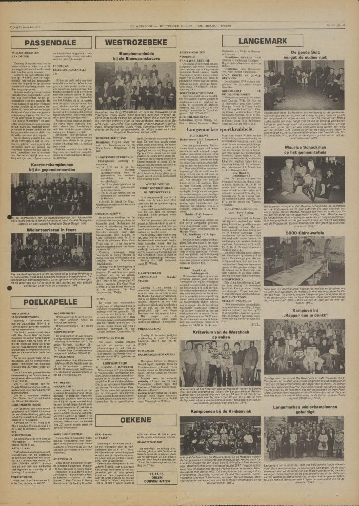 De Weekbode, 10 november 1972