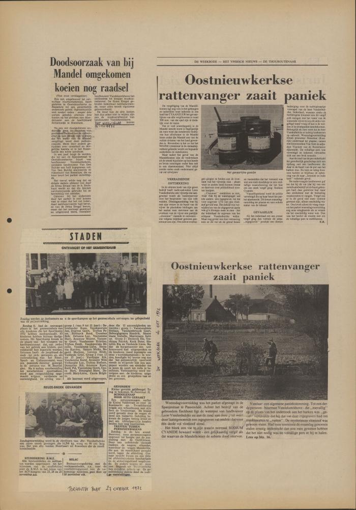 De Weekbode, 20 oktober 1972