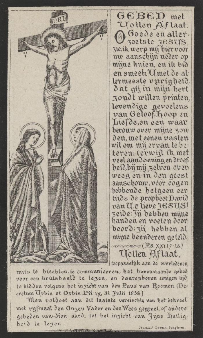 Bidprentjes, Ingelmunster, 1888 ( deel 1 )