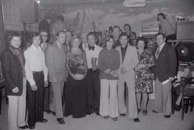 Zangwedstrijd in zaal The Ranch, Moorslede oktober 1974