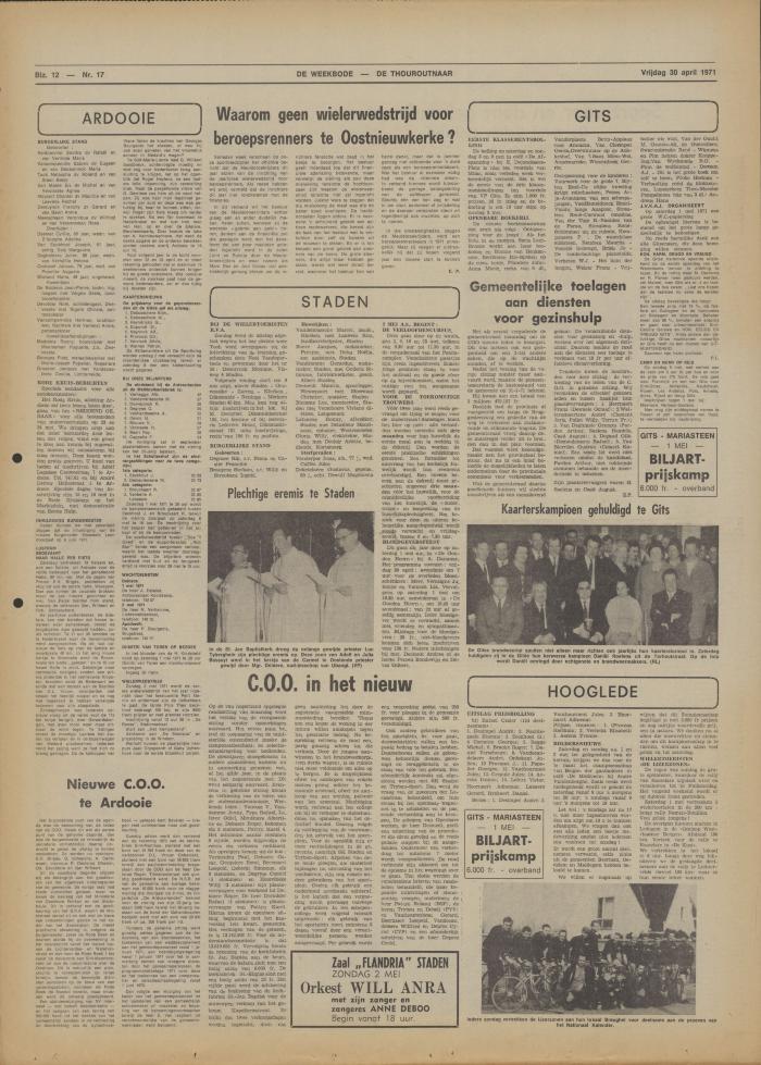 De Weekbode, 30 april 1971
