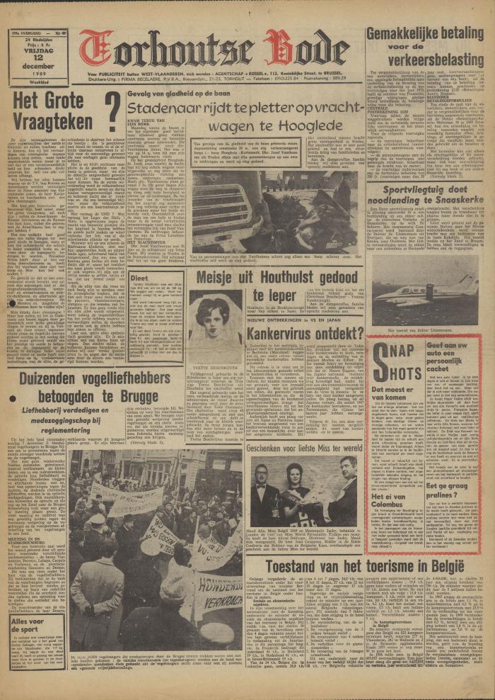Torhoutse Bode, 12 december 1969