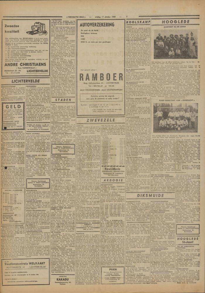 Torhoutse Bode, 17 oktober 1969