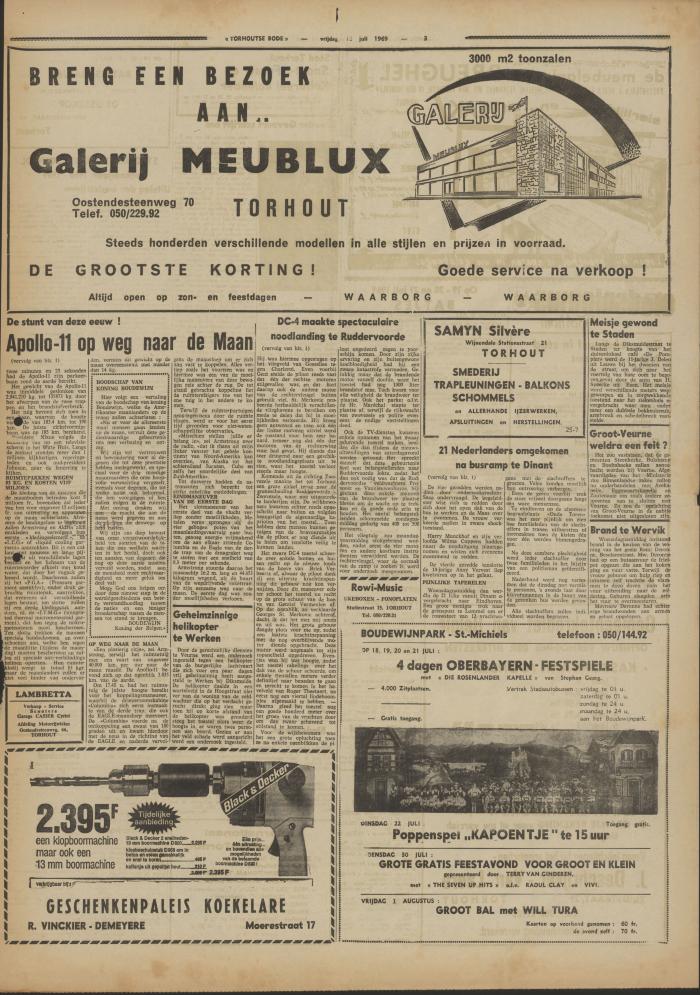 Torhoutse Bode, 18 juli 1969