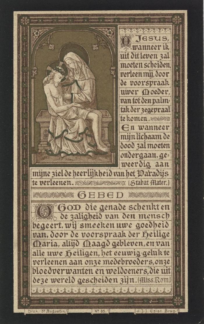 Bidprentjes, Ingelmunster, 1899 ( deel 1 )