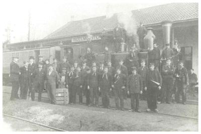 Spoorwegpersoneel, Ingelmunster, ca 1920