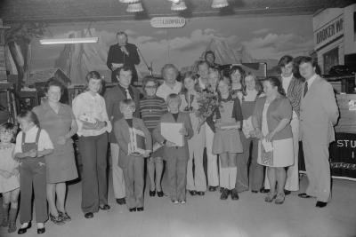 Zangwedstrijd in zaal The Ranch, Moorslede oktober 1973