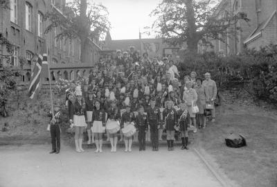 Noorse muziekgroep in Ten Bunderen, Moorslede juni 1973