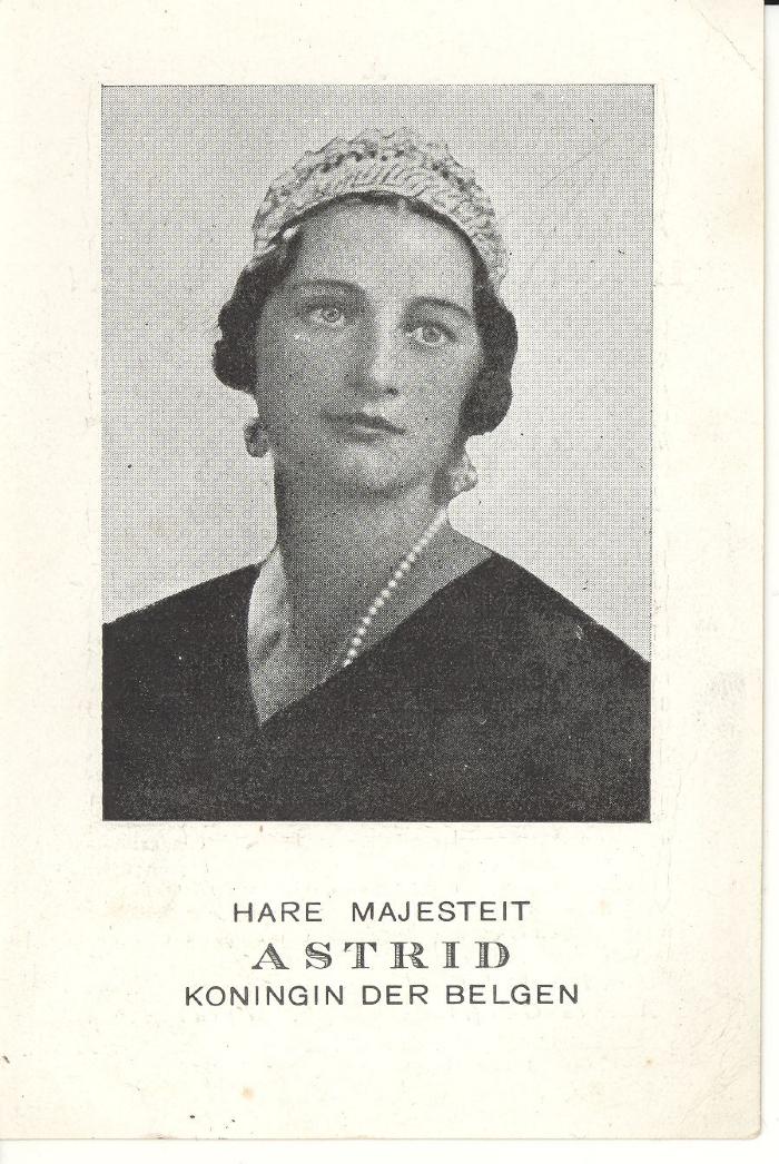 Bidprentje koningin Astrid