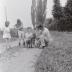 Kinderen op boerderij van M. Geldof, Staden juli 1972