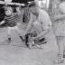 Kinderen op boerderij van M. Geldof, Staden juli 1972