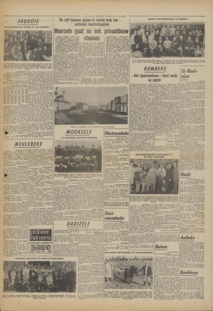 Het Wekelijks Nieuws, 31 mei 1968