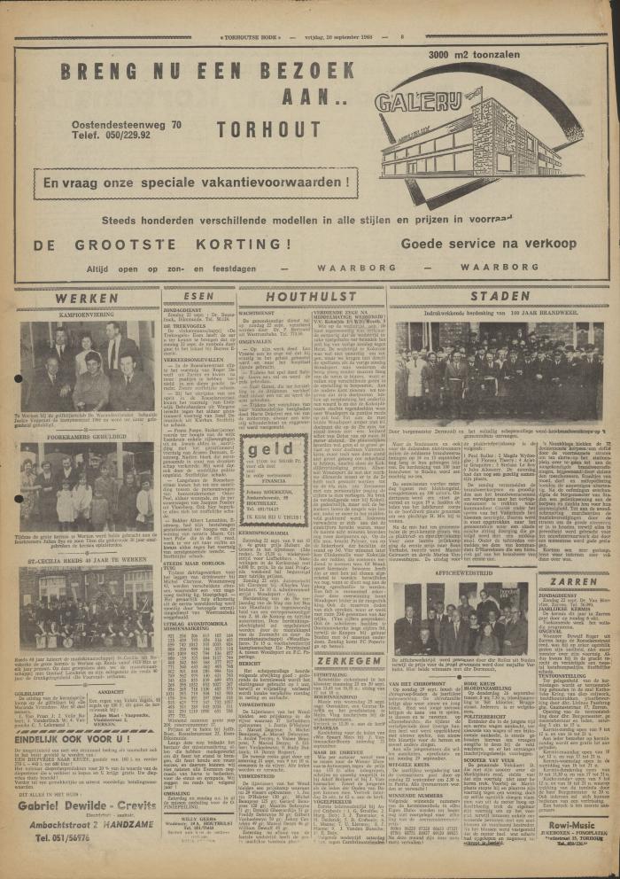 Torhoutse Bode, 20 september 1968
