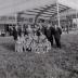 Volleybalteams op terrein Levet Scone, Moorslede september 1971