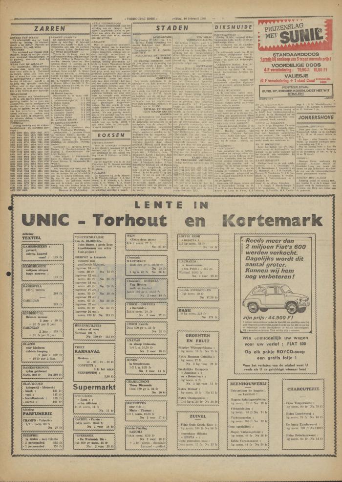 Torhoutse Bode, 16 februari 1968