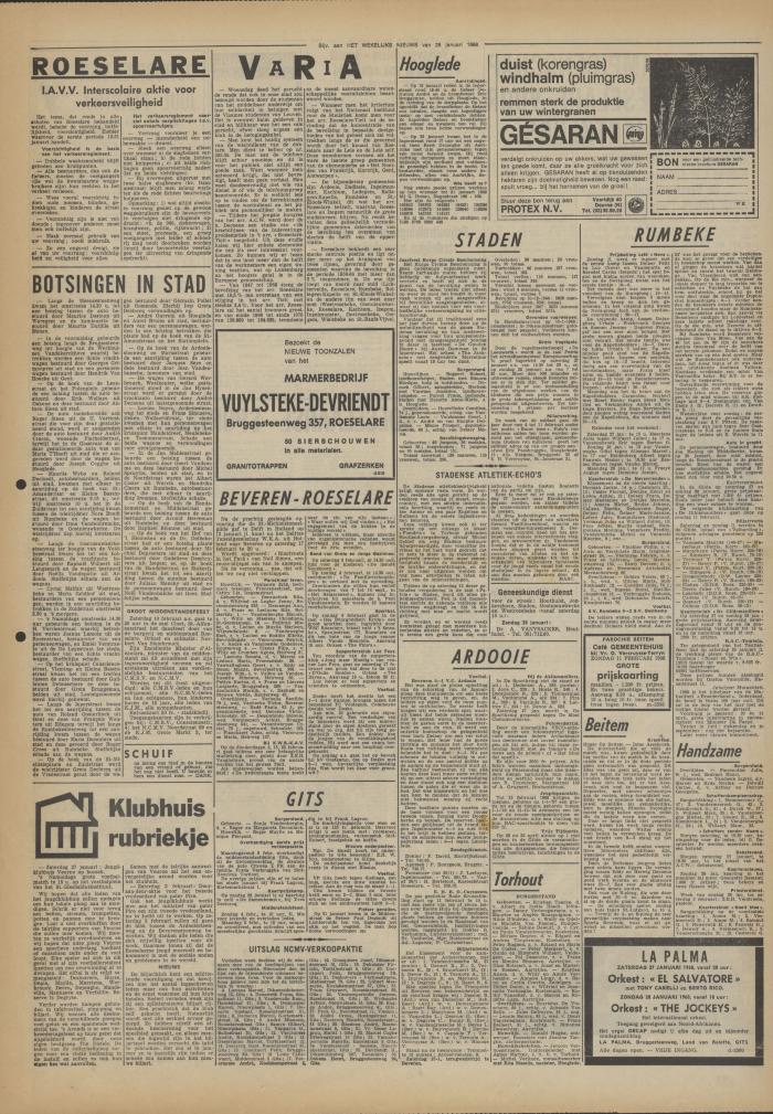 Het Wekelijks Nieuws, 26 januari 1968