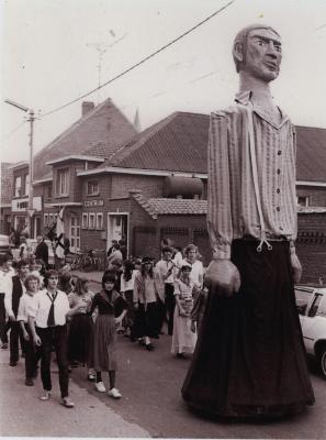 Reus Jan Pieter of de Rosten van Kachtem op markt, 26 september 1980