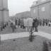 Boomplantactie op Kerkplein, Moorslede voorjaar 1971