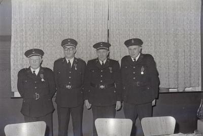 Gedecoreerden brandweer, Moorslede 1970