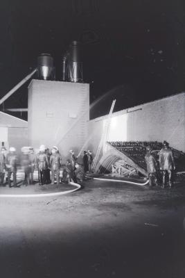 Nachtoefening brandweer, Moorslede 1970 