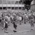 Feest in meisjesschool O.L.Vrouw ten Bunderen, Moorslede 1969-1970