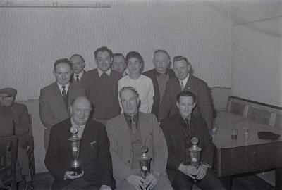 Huldiging duivenkampioen Callens, Moorslede 1970