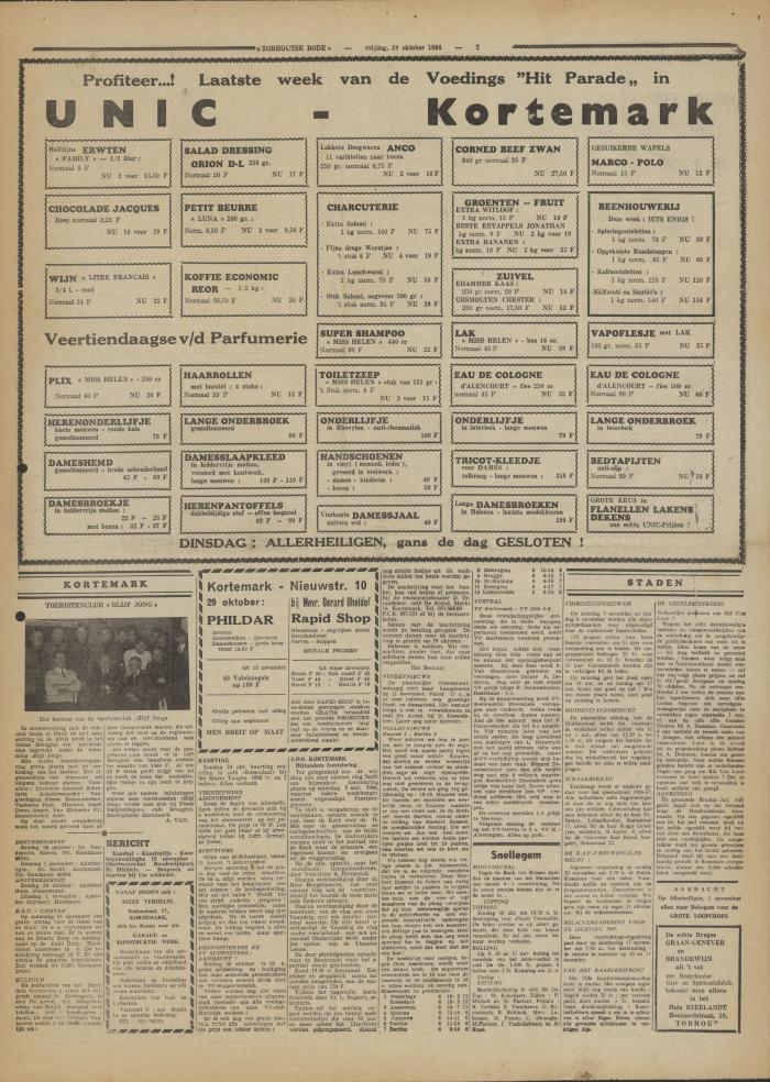Torhoutse Bode, 28 oktober 1966