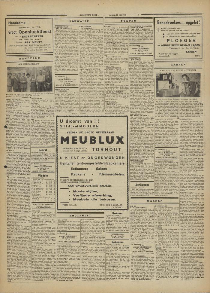 Torhoutse Bode, 29 juli 1966