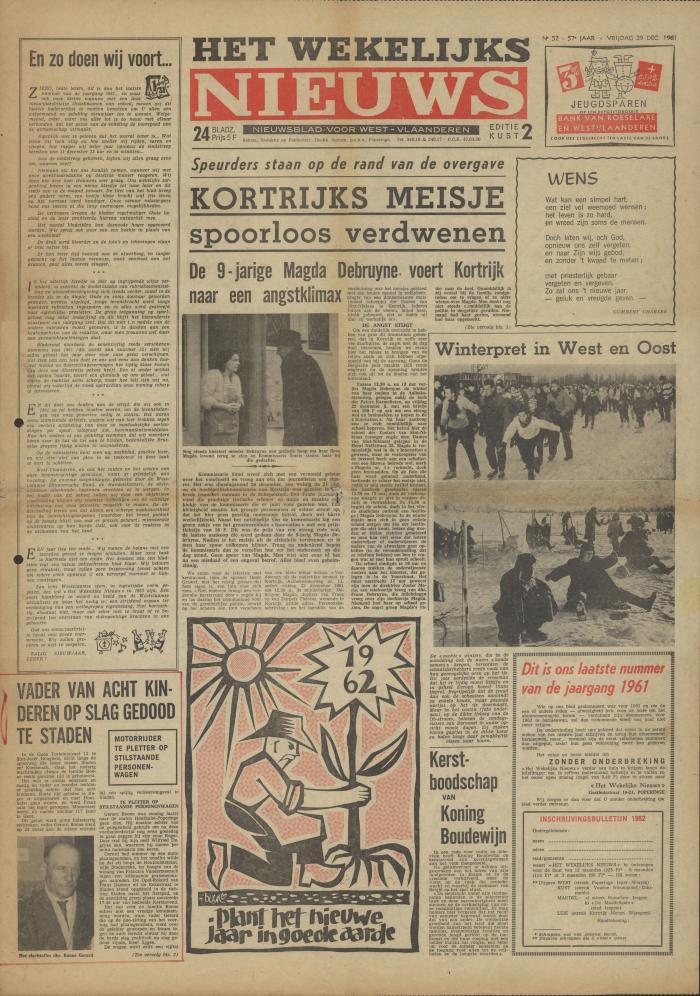 Het Wekelijks Nieuws, 29 december 1961