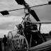 Wereldkampioenschap wielrennen: helikopter in weide, Moorslede 1950