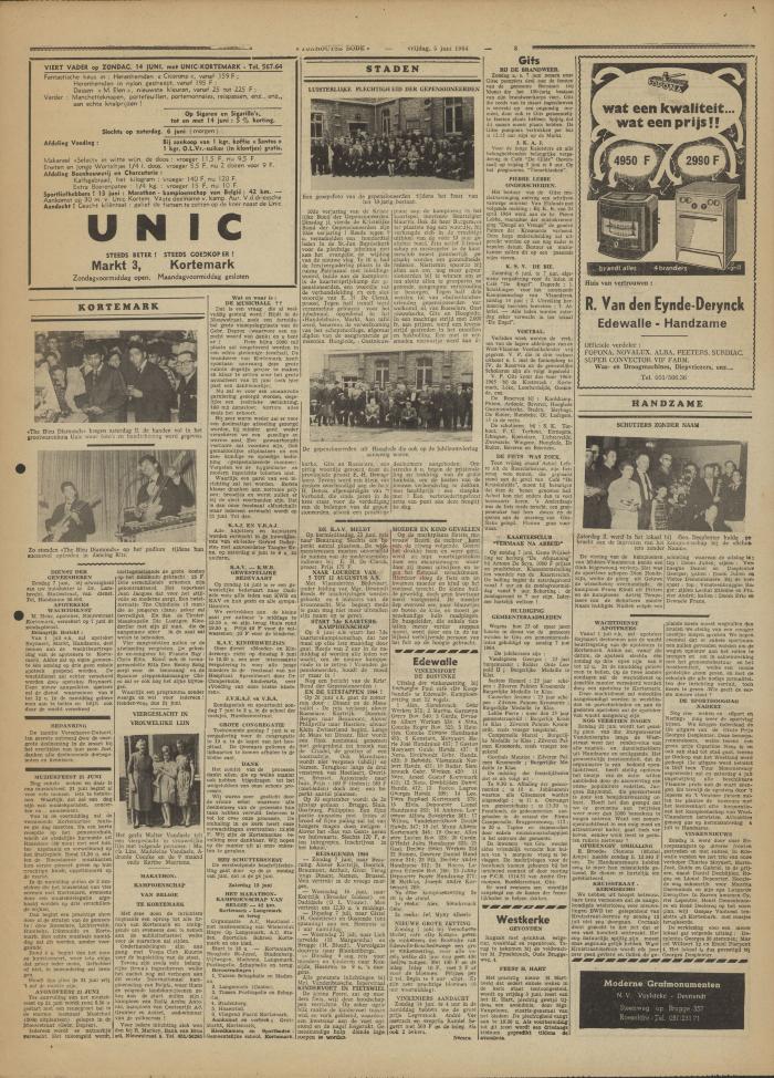 Torhoutse Bode, 5 juni 1964