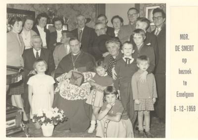 Mgr De Smedt in Emelgem, 1959