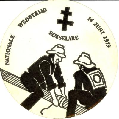 Sticker brandweer Roeselare, 1979